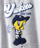 Looney Tunes × MLB  オリジナルデザイン 裏起毛クルーネックスウェット
