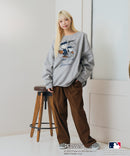 【PEANUTS×MLB】オリジナルデザイン 裏起毛トレーナー ヤンキース ドジャース カブス キャラクター