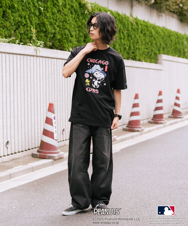 【PEANUTS×MLB】オリジナルデザイン 和柄Ｔシャツ ドジャース ヤンキース カブス スーベニア