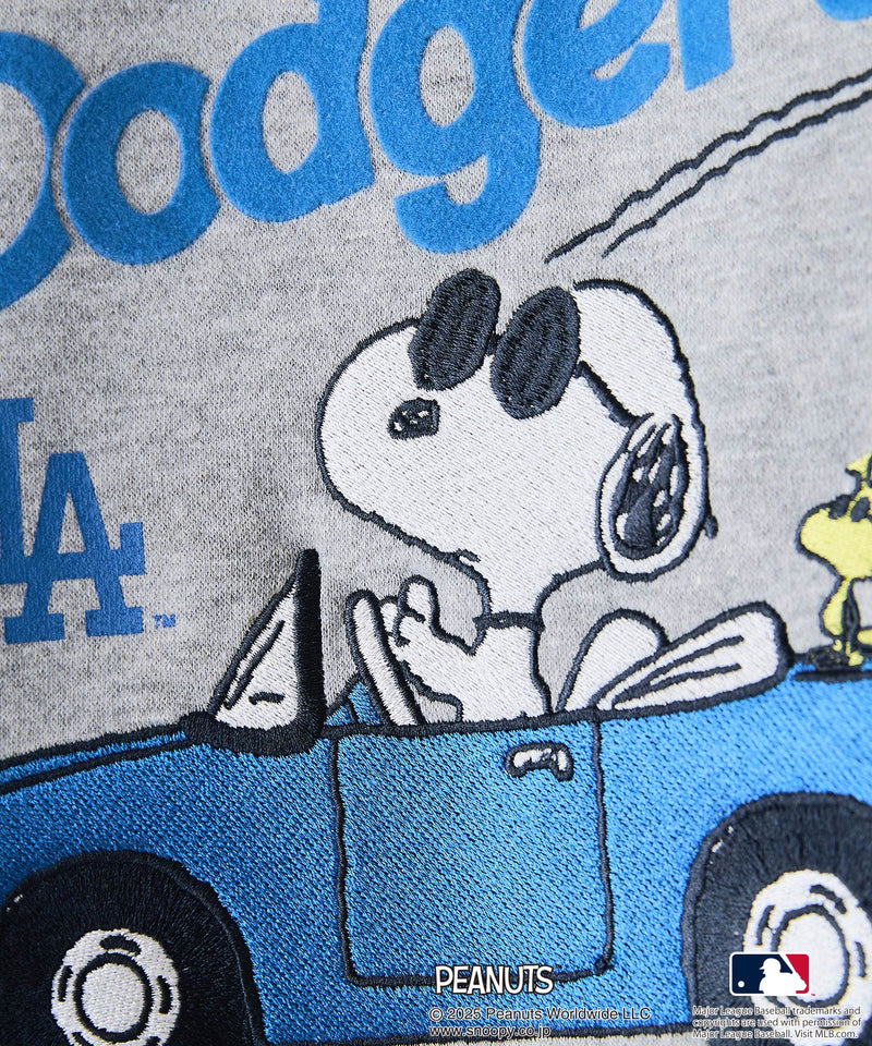 【PEANUTS×MLB】オリジナルデザイン KIDS裏起毛トレーナー キッズサイズ ヤンキース ドジャース カブス キャラクター