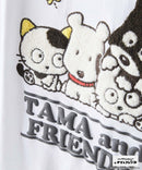 【タマ＆フレンズ～うちのタマ知りませんか？】オリジナルデザインTシャツ バイキンくん 刺繍 ドロップショルダー ユニセックス
