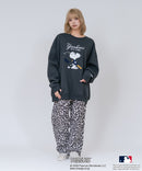 【PEANUTS/ピーナッツ】【ユニセックスデザインでリンクコーデにも◎】MLB×PEANUTS 裏起毛トレーナー 保温 キャラクター ドジャース ヤンキース パイレーツ ❘ジーンズメイト公式オンラインショップ