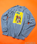 【STAR WARS/スター・ウォーズ】パウダーブリーチ加工 ビッグシルエットロンT ドロップショルダー オーバーサイズ ヴィンテージ加工】