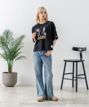 【DISCUS/ディスカス】【選べる丈感・ビーバス＆バッドヘッド】DISCUS×BEAVIS AND BUTT-HEAD コラボＴシャツ 綿100% クルーネック アニメ キャラクタープリント アメカジ ストリート