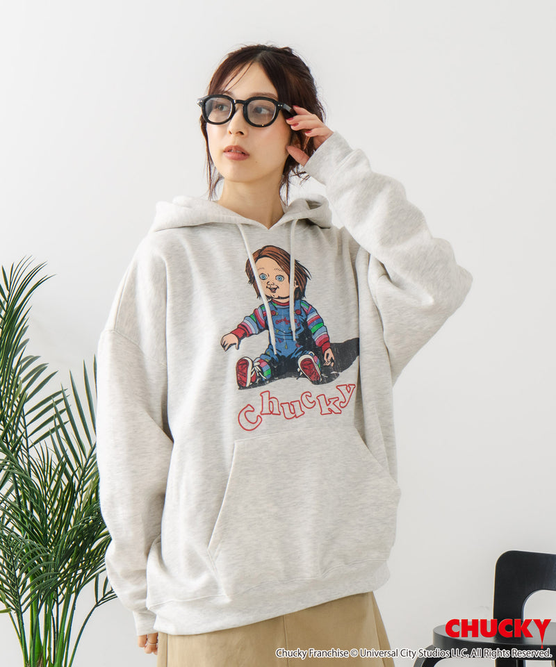 【CHUCKY/チャッキー】オリジナルデザイン 裏起毛パーカー フーディー CHUCKY チャッキー ティファニー