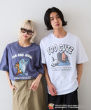 【TOM and JERRY/トムとジェリー】オリジナルデザインTシャツ 刺繍 ドロップショルダー ユニセックス