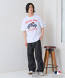 【PEANUTS×MLB】オリジナルデザインTシャツ 刺繍 ドロップショルダー ユニセックス