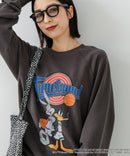 【DISCUS ATHLETIC×LOONEY TUNES】スペース・ジャム キャラクタープリントスウェットトレーナー メンズ レディース ユニセックス