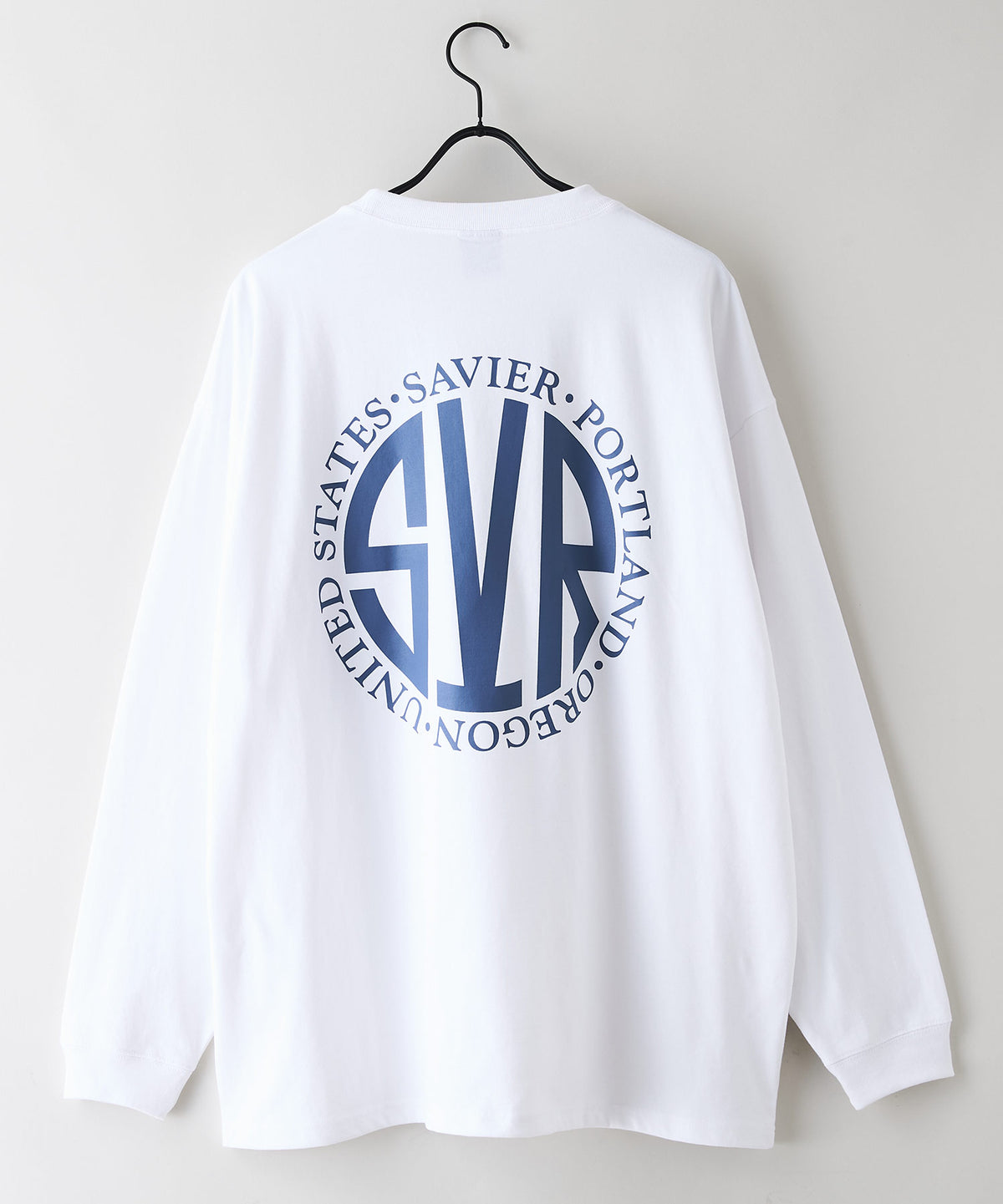 SAVIER/サビアー】サークルロゴ バックプリント ロンT ブランド SAVIER/サビアー】サークルロゴ バックプリント ロンT ブランド