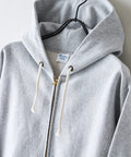 【CHAMPION/チャンピオン】【コットン素材はアメリカ綿100%】REVERSE WEAVE リバースウィーブ 裏起毛ジップフーデッドスウェットシャツ フルジップパーカー フーディ C3-Y134 サステナブルコットン エクスパンションガゼット タフ ネームタグ ユニセックス グレー ❘ジーンズメイト公式オンラインショップ