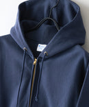 【CHAMPION/チャンピオン】【コットン素材はアメリカ綿100%】REVERSE WEAVE リバースウィーブ 裏起毛ジップフーデッドスウェットシャツ フルジップパーカー フーディ C3-Y134 サステナブルコットン エクスパンションガゼット タフ ネームタグ ユニセックス ダークネイビー ❘ジーンズメイト公式オンラインショップ