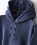 【CHAMPION/チャンピオン】【コットン素材はアメリカ綿100%】REVERSE WEAVE リバースウィーブ 裏起毛フーデッドスウェットシャツ プルオーバーパーカー フーディ C3-Y132 サステナブルコットン エクスパンションガゼット タフ ネームタグ ユニセックス ダークネイビー ❘ジーンズメイト公式オンラインショップ