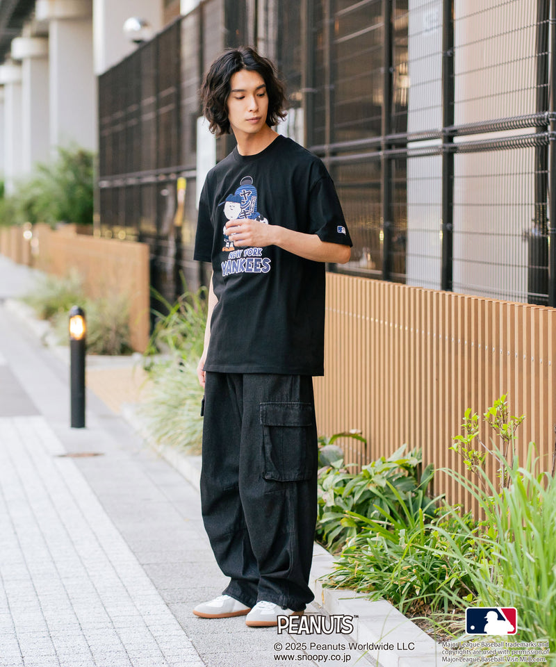 【PEANUTS×MLB】オリジナルデザイン 和柄Ｔシャツ ドジャース ヤンキース カブス スーベニア