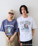 【TOM and JERRY/トムとジェリー】オリジナルデザインTシャツ 刺繍 ドロップショルダー ユニセックス
