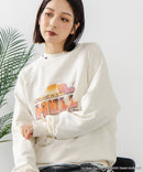 【DISCUS×HOT STUFF×Casper】キャラクタープリントスウェットトレーナー メンズ レディース ユニセックス