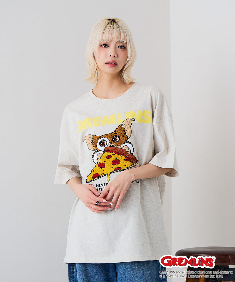 Gremlins/グレムリン】オリジナルデザインTシャツ 刺繍 ドロップ