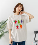 【はらぺこあおむし/The Very Hungry Caterpillar】【コットン100%のしっかりした生地 ドロップショルダー】オリジナルデザイン 刺繍Tシャツ エリック・カール 絵本 キャラクター グッズ ユニセックス