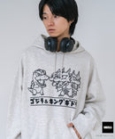 【GODZILLA/ゴジラ】【日本が世界に誇る怪獣特撮映画の金字塔！】裏起毛プルオーバーパーカー フーディ デフォルメアート ゴジラ キングギドラ 保温