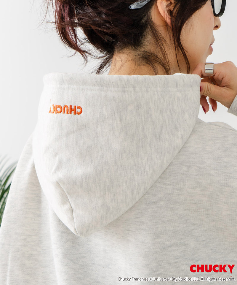 【CHUCKY/チャッキー】オリジナルデザイン 裏起毛パーカー フーディー CHUCKY チャッキー ティファニー