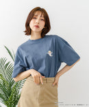 【ねないこだれだ】【コットン100％のしっかりした生地 ドロップショルダー】オリジナルデザイン 刺繍Tシャツ せなけいこ 絵本 コラボ キャラクター 半袖 ユニセックス おばけ グッズ かわいい