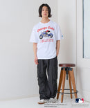 【PEANUTS×MLB】オリジナルデザインTシャツ 刺繍 ドロップショルダー ユニセックス