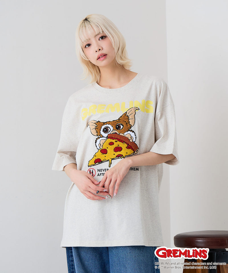 Gremlins/グレムリン】オリジナルデザインTシャツ 刺繍 ドロップ