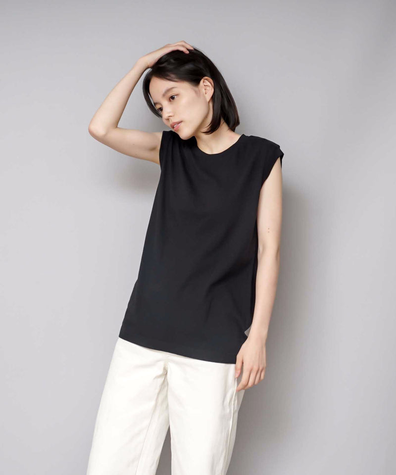 【HANES/ヘインズ】Ｊ－ＦＩＴスリーブレス２Ｐアソート　ＨＷ５３２７　2枚組　無地　ジャパンフィット　ホワイトとカラーのセット