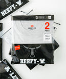 BEEFY Tシャツ 2枚組 H5180-2 Hanes ビーフィー 半袖 HANES Tシャツ 2枚組 大きいサイズ H5180-2 ヘインズ メンズ パック 2枚セット 半袖 クルーネック S M L XL LL 衣替え 入学 卒業 新生活 父の日 プレゼント
