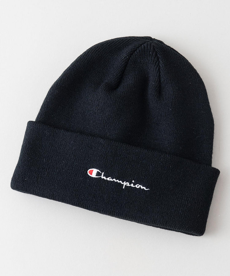 【CHAMPION/チャンピオン】スクリプトロゴ天竺ワッチ　ワンポイントロゴ刺繍　ニットキャップ/ビーニー