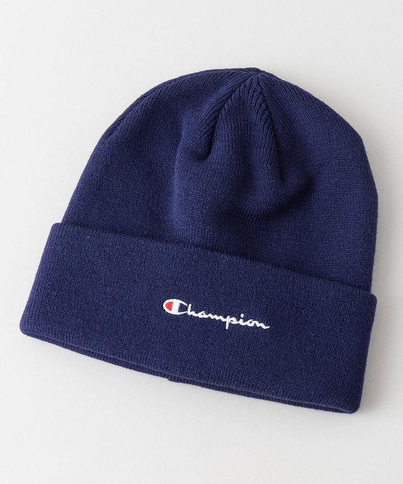 【CHAMPION/チャンピオン】スクリプトロゴ天竺ワッチ　ワンポイントロゴ刺繍　ニットキャップ/ビーニー