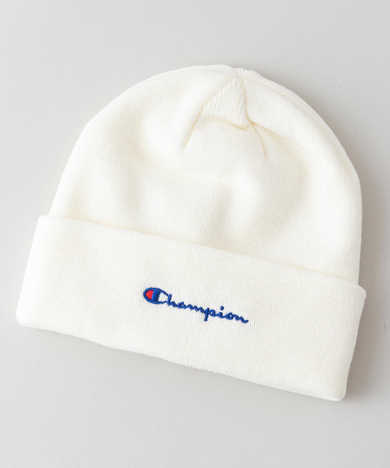 【CHAMPION/チャンピオン】スクリプトロゴ天竺ワッチ　ワンポイントロゴ刺繍　ニットキャップ/ビーニー