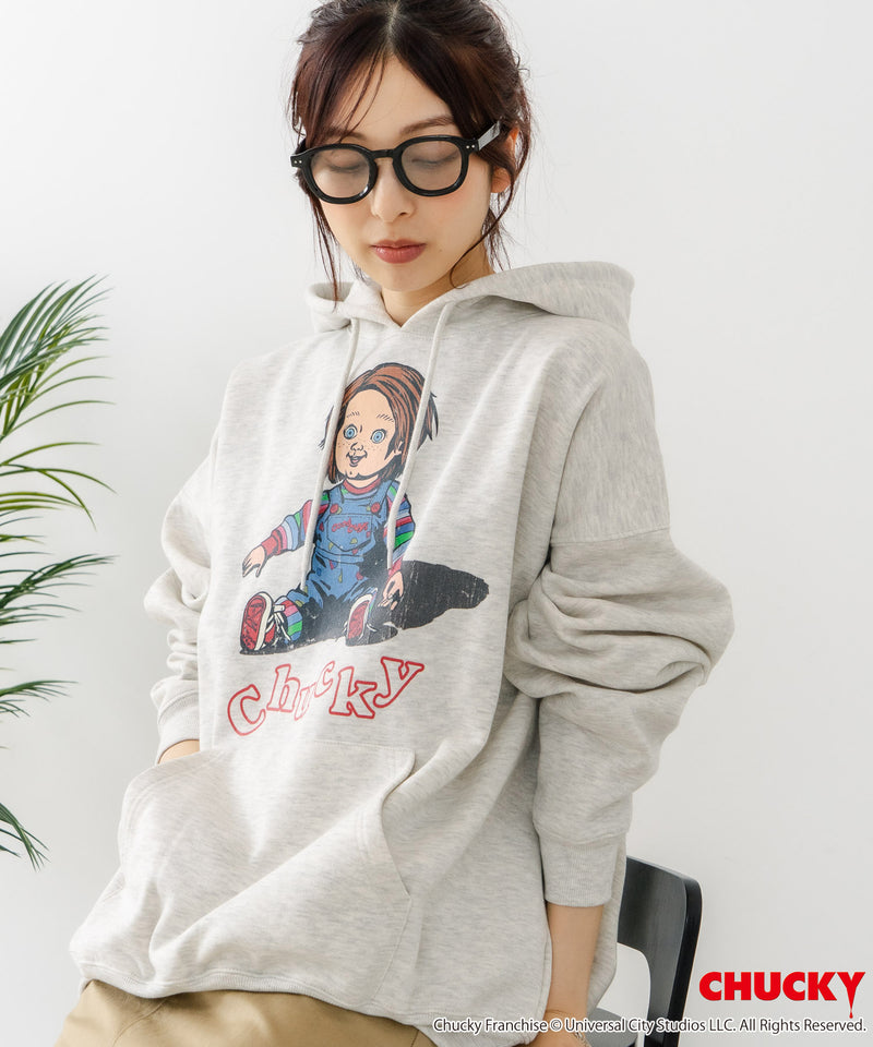 【CHUCKY/チャッキー】オリジナルデザイン 裏起毛パーカー フーディー CHUCKY チャッキー ティファニー