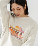 【DISCUS×HOT STUFF×Casper】キャラクタープリントスウェットトレーナー メンズ レディース ユニセックス