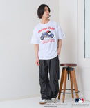 【PEANUTS×MLB】オリジナルデザインTシャツ 刺繍 ドロップショルダー ユニセックス