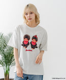 【Monchhichi/モンチッチ】【限定オリジナルデザイン】モンチッチ Tシャツ コットン100% ドロップショルダーシルエット プリント サガラ刺繍 半袖 カットソー キャラクター レトロ ユニセックス