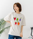 【はらぺこあおむし/The Very Hungry Caterpillar】【コットン100%のしっかりした生地 ドロップショルダー】オリジナルデザイン 刺繍Tシャツ エリック・カール 絵本 キャラクター グッズ ユニセックス