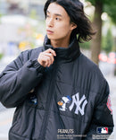 【PEANUTS×MLB】オリジナルデザイン ナイロンパファージャケット 中綿ジャケット ヤンキース ドジャース ホワイトソックス