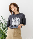 【ムーミン】 【綿100%のしっかりした生地】オリジナルデザイン キャラクター刺繍Tシャツ リトルミイ ニョロニョロ 大人カジュアル ユニセックス