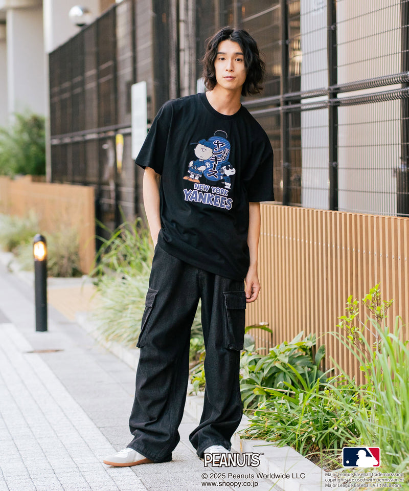 【PEANUTS×MLB】オリジナルデザイン 和柄Ｔシャツ ドジャース ヤンキース カブス スーベニア