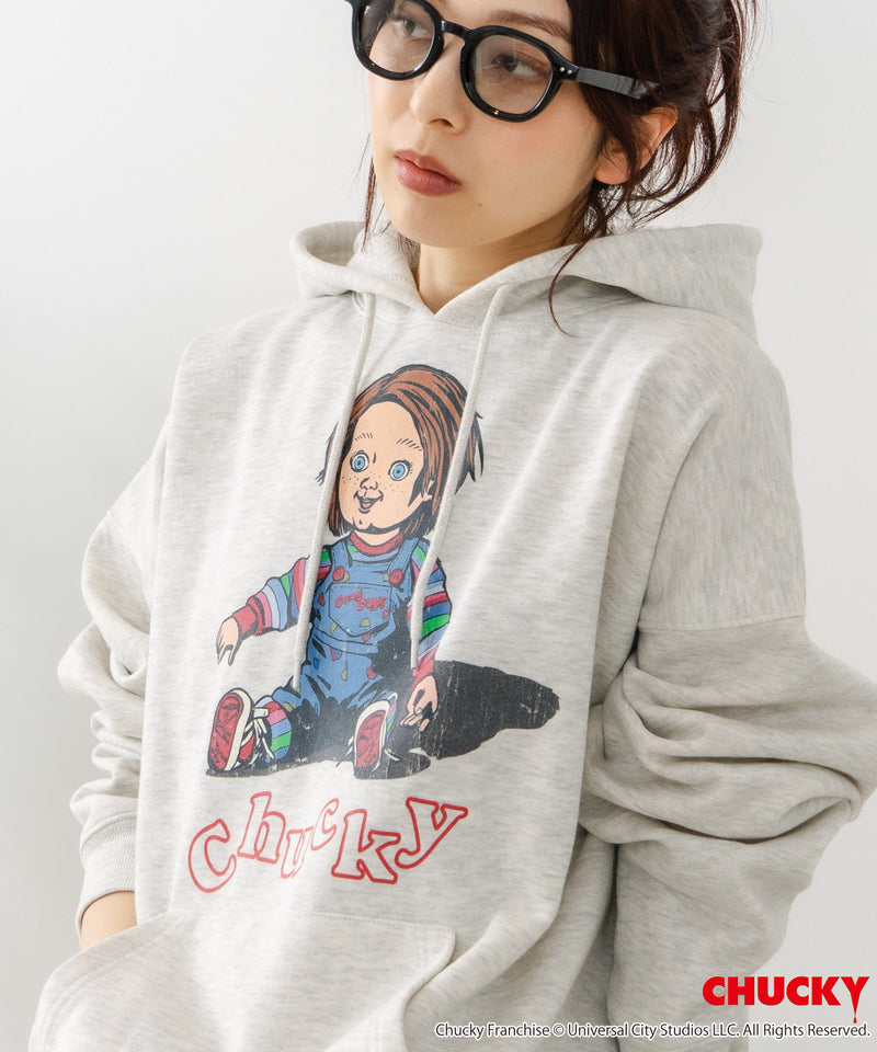【CHUCKY/チャッキー】オリジナルデザイン 裏起毛パーカー フーディー CHUCKY チャッキー ティファニー