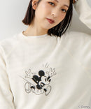 【DISCUS×DISNEY】「ミッキーマウス」キャラクタープリントスウェットトレーナー メンズ レディース ユニセックス