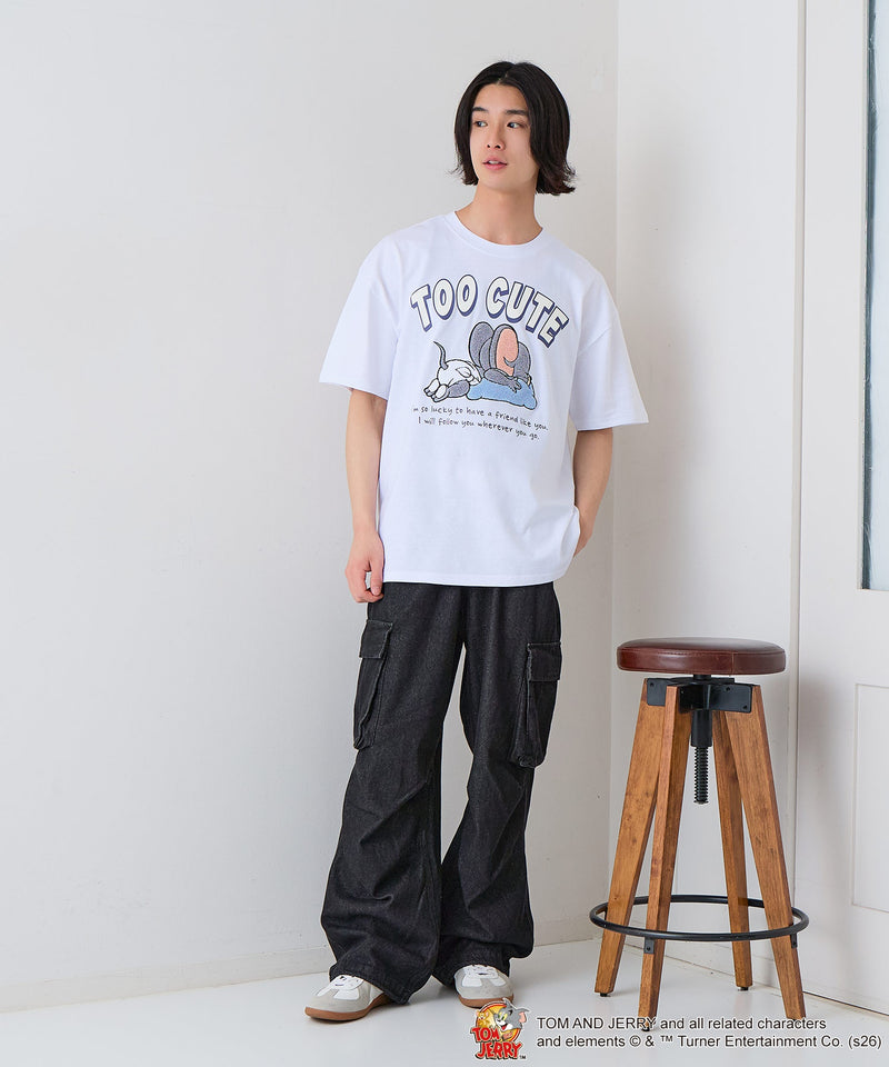 TOM and JERRY/トムとジェリー】オリジナルデザインTシャツ 刺繍