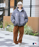 【PEANUTS×MLB】オリジナルデザイン ナイロンパファージャケット 中綿ジャケット ヤンキース ドジャース ホワイトソックス