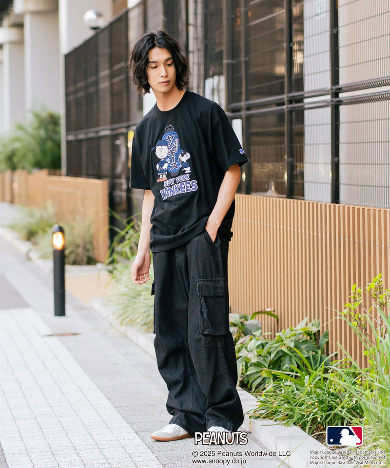 【PEANUTS×MLB】オリジナルデザイン 和柄Ｔシャツ ドジャース ヤンキース カブス スーベニア