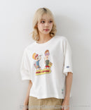 【DISCUS/ディスカス】【選べる丈感・ビーバス＆バッドヘッド】DISCUS×BEAVIS AND BUTT-HEAD コラボＴシャツ 綿100% クルーネック アニメ キャラクタープリント アメカジ ストリート