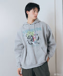 【DISNEY/ディズニー】＜ナイトメアー・ビフォア・クリスマス＞＜ディズニーヴィランズ＞ビッグシルエット 裏起毛 プルオーバーパーカー フーディー ドロップショルダー オーバーサイズ