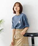 【ねないこだれだ】【コットン100％のしっかりした生地 ドロップショルダー】オリジナルデザイン 刺繍Tシャツ せなけいこ 絵本 コラボ キャラクター 半袖 ユニセックス おばけ グッズ かわいい