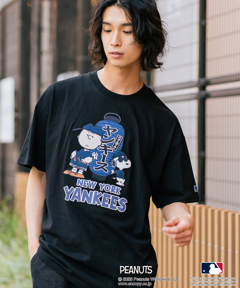 【PEANUTS×MLB】オリジナルデザイン 和柄Ｔシャツ ドジャース ヤンキース カブス スーベニア