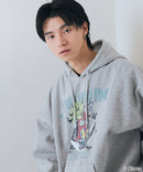 【DISNEY/ディズニー】＜ナイトメアー・ビフォア・クリスマス＞＜ディズニーヴィランズ＞ビッグシルエット 裏起毛 プルオーバーパーカー フーディー ドロップショルダー オーバーサイズ