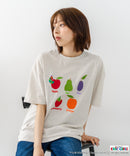 【はらぺこあおむし/The Very Hungry Caterpillar】【コットン100%のしっかりした生地 ドロップショルダー】オリジナルデザイン 刺繍Tシャツ エリック・カール 絵本 キャラクター グッズ ユニセックス